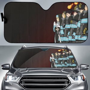 Fire Force Dark Anime Car Auto Sun Shade