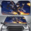 Fire Force Riding Fire Broom Anime Car Auto Sun Shade