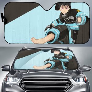 Fire Force Shinra Anime Car Auto Sun Shade