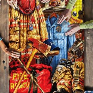 Firefighter Items Jigsaw Puzzle Set