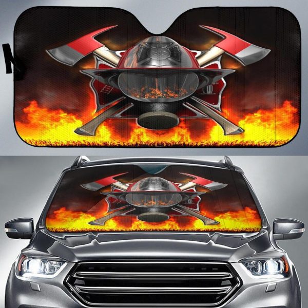 Firefighters Car Auto Sun Shade