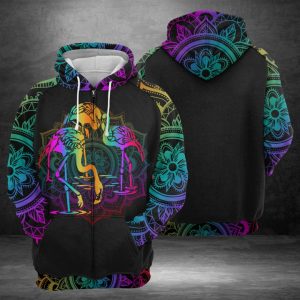 Flamingo 3D Printed Hoodie/Zipper Hoodie