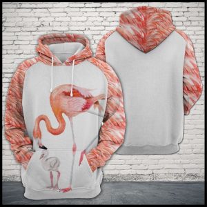 Flamingo Family 3D Printed Hoodie/Zipper Hoodie