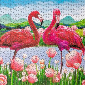 Flamingo Jigsaw Puzzle Set