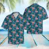 Flamingo Tropical Palm Hawaiian Shirt Summer Button Up