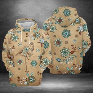 Flamingo Vintage 3D Printed Hoodie/Zipper Hoodie
