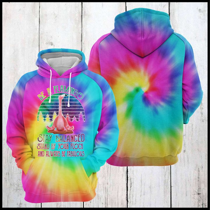 Flamingo Yourself Tie Dye 3D Printed Hoodie/Zipper Hoodie Flamingo Yourself Tie Dye 3D Printed Hoodie/Zipper Hoodie