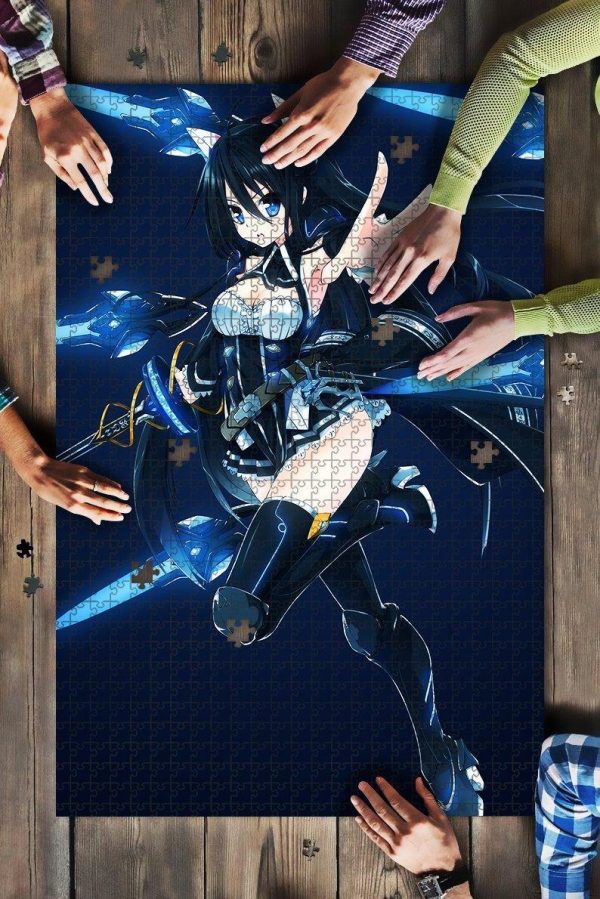 Floating Swords Sword Girl Anime Girl Jigsaw Puzzle Set