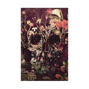 Floral Skull Jigsaw Puzzle Set