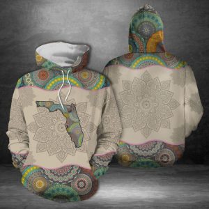 Florida Mandala 3D Printed Hoodie/Zipper Hoodie