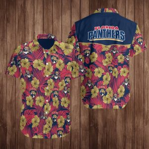 Florida Panthers Hockey Hawaiian Shirt Summer Button Up
