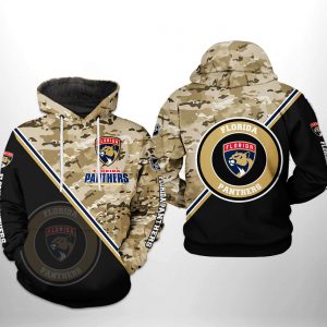 Florida Panthers NHL Camo Team 3D Printed Hoodie/Zipper Hoodie