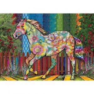 Flower Horse Jigsaw Puzzle Set