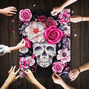 Flower Skull ? Jigsaw Puzzle Set