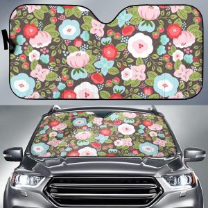 Flowers Car Auto Sun Shade