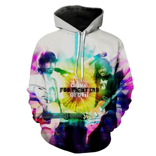 Foo Fighters 3D Printed Hoodie/Zipper Hoodie Foo Fighters 3D Printed Hoodie/Zipper Hoodie