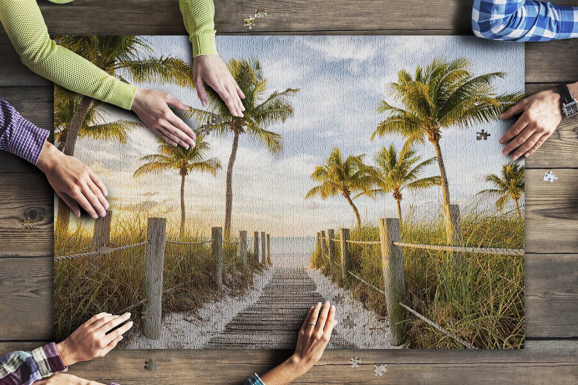 Footbridge To Smathers Beach In Key West, Florida Jigsaw Puzzle Set Footbridge To Smathers Beach In Key West, Florida Jigsaw Puzzle Set