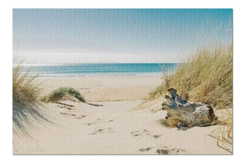 Footprints In The Sand & Dune Grass Jigsaw Puzzle Set Footprints In The Sand & Dune Grass Jigsaw Puzzle Set
