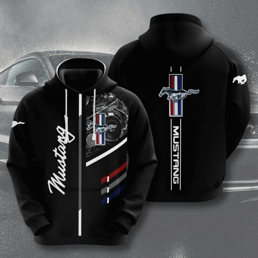 Ford Mustang American Football 3D Printed Hoodie/Zipper Hoodie Ford Mustang American Football 3D Printed Hoodie/Zipper Hoodie