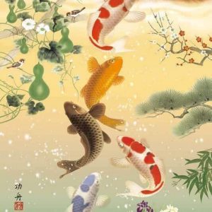 Fortune Five Carps Jigsaw Puzzle Set