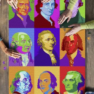 Founding Fathers Pop Art Jigsaw Puzzle Set