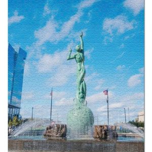 Fountain Of Eternal Life Statue Jigsaw Puzzle Set