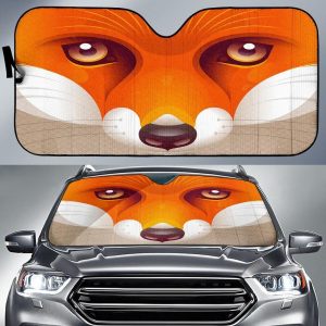 Fox Cute Face Car Auto Sun Shade