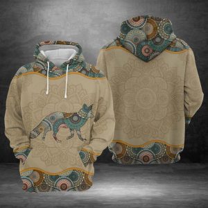 Fox Mandala 3D Printed Hoodie/Zipper Hoodie