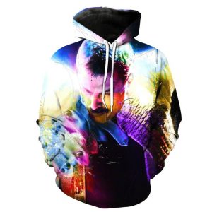 Freddie Mercury 3D Printed Hoodie/Zipper Hoodie