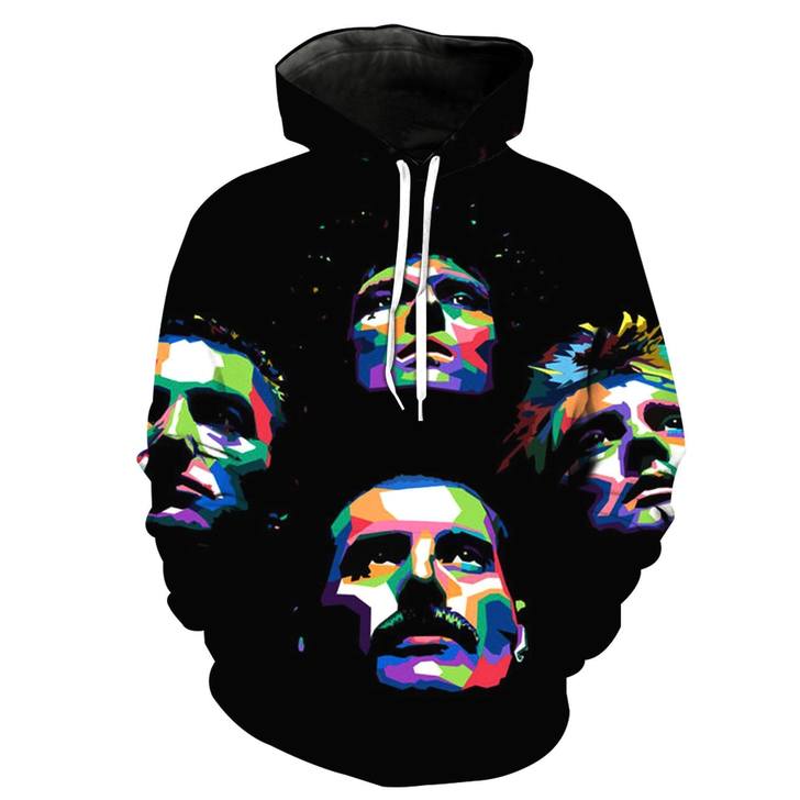 Freddie Mercury 3D Printed Hoodie/Zipper Hoodie Freddie Mercury 3D Printed Hoodie/Zipper Hoodie