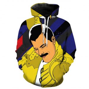 Freddie Mercury 3D Printed Hoodie/Zipper Hoodie