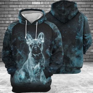 French Bulldog Galaxy 3D Printed Hoodie/Zipper Hoodie