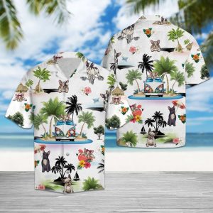 French Bulldog Island Hawaiian Shirt Summer Button Up
