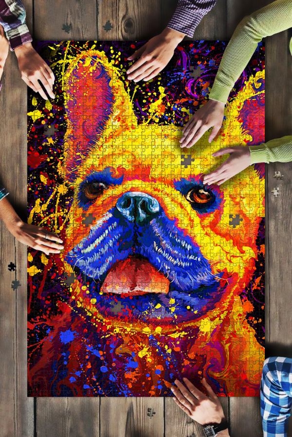 French Bulldog Jigsaw Puzzle Set