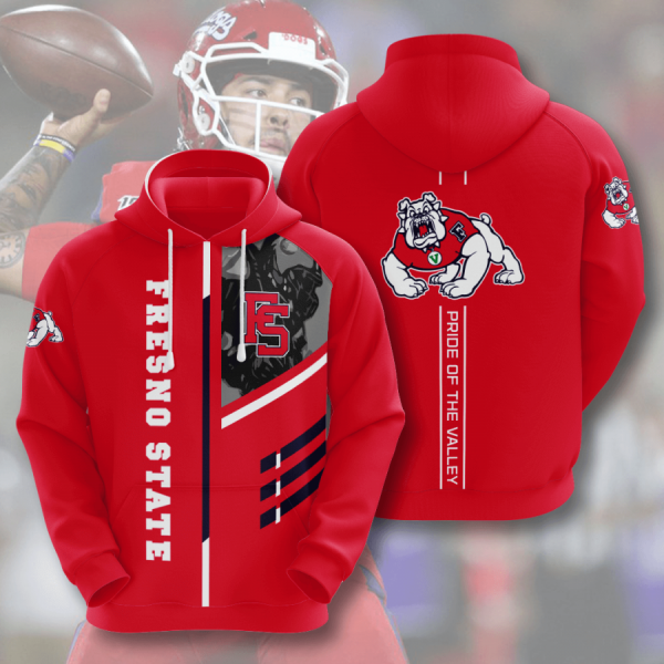Fresno State American Football 3D Printed Hoodie/Zipper Hoodie