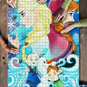 Frozen Elsa And Anna Jigsaw Puzzle Set