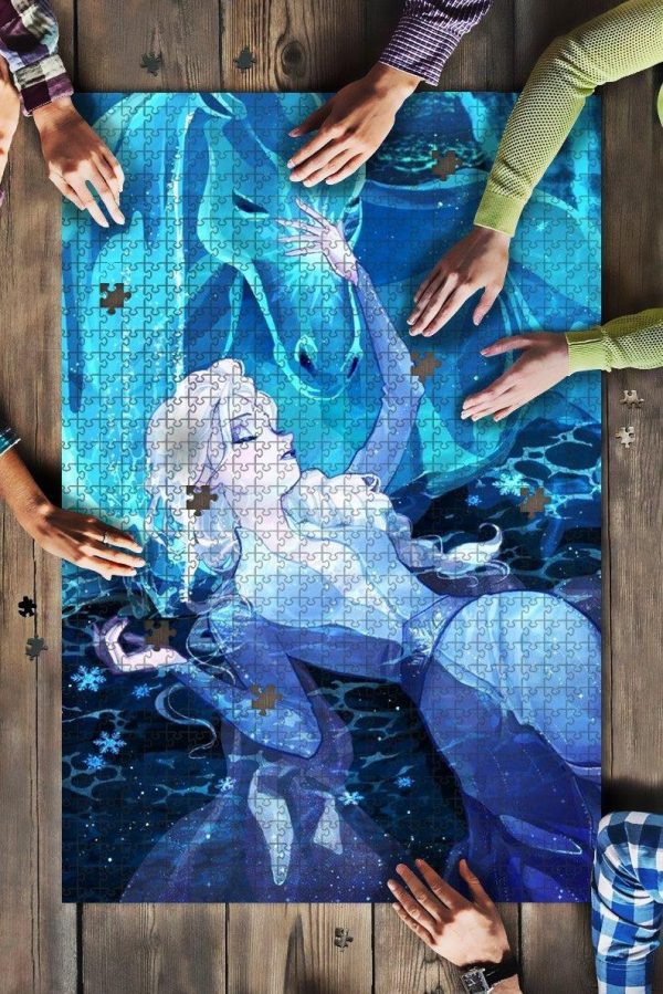 Frozen Elsa Queen Horse Jigsaw Puzzle Set