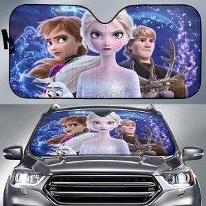 Frozen Queen Cartoon Car Auto Sun Shade