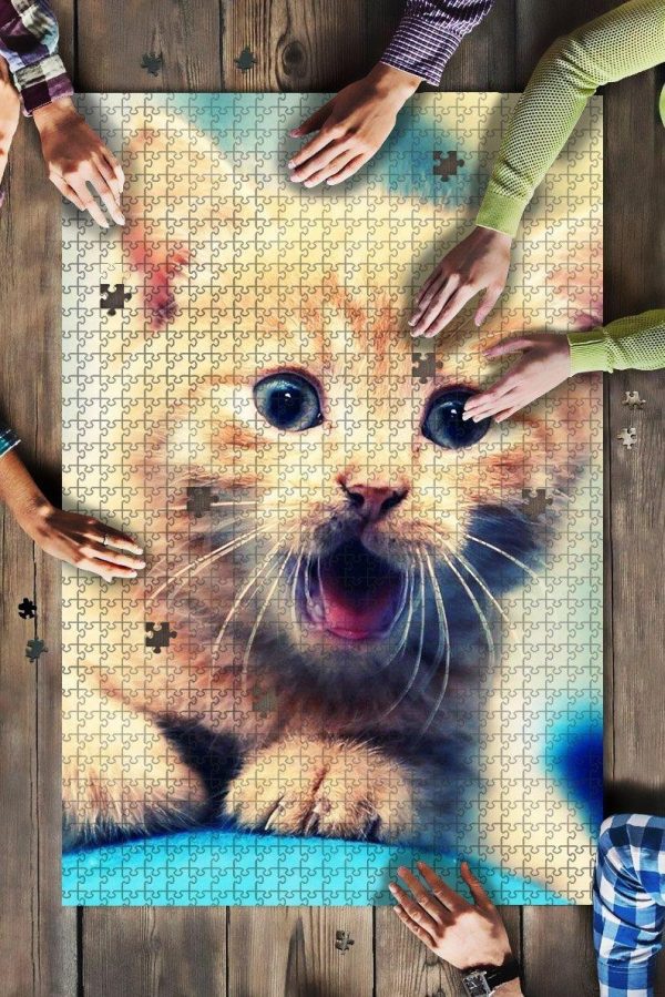 Funny Cat Jigsaw Puzzle Set