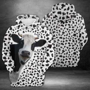 Funny Cow 3D Printed Hoodie/Zipper Hoodie