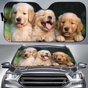 Funny Cute Dog Car Auto Sun Shade