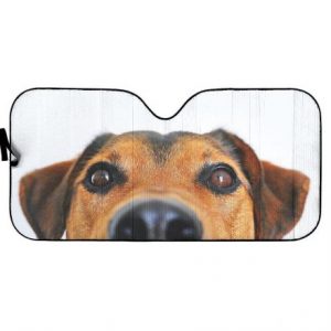 Funny Cute Dog Head Car Auto Sun Shade