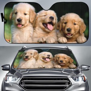 Funny Cute Dogs Car Auto Sun Shade
