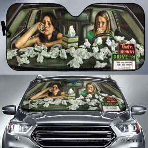 Funny Girl Cry Car Auto Sun Shade