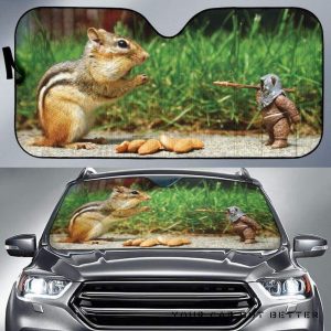 Funny Squirrel Car Auto Sun Shade