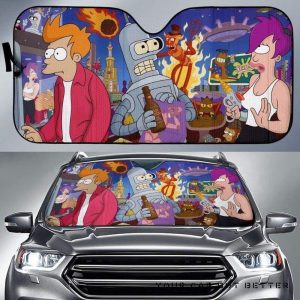 Futurama Toon Car Auto Sun Shade
