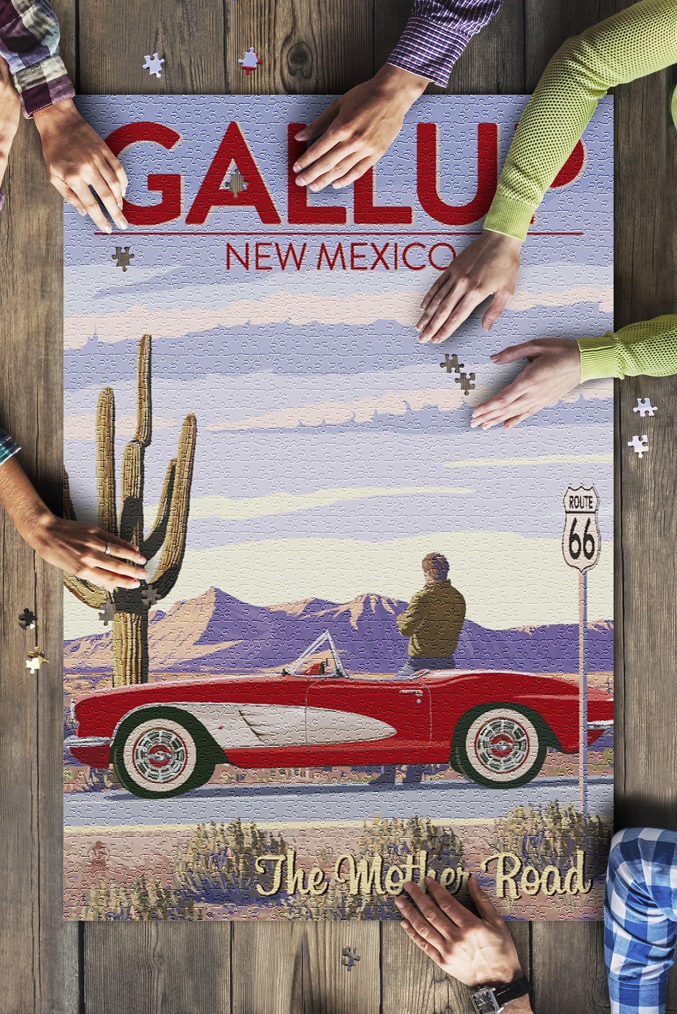 Gallup, New Mexico Route 66 Corvette Jigsaw Puzzle Set Gallup, New Mexico Route 66 Corvette Jigsaw Puzzle Set