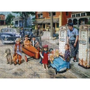Gassing Up Jigsaw Puzzle Set