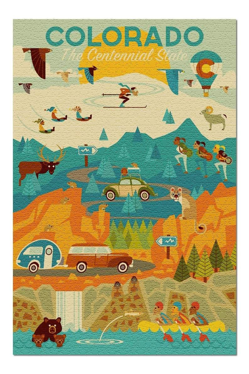Geometric, Colorado Jigsaw Puzzle Set Geometric, Colorado Jigsaw Puzzle Set