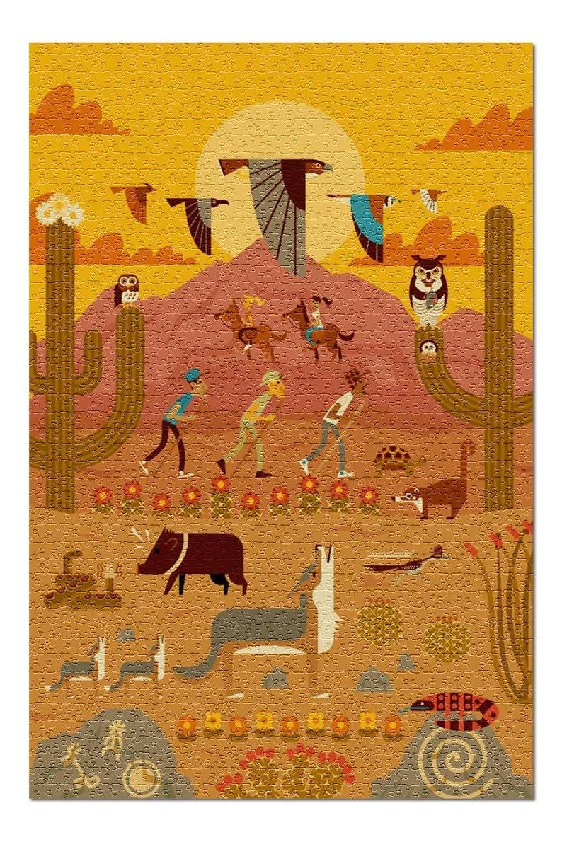 Geometric, Desert Jigsaw Puzzle Set Geometric, Desert Jigsaw Puzzle Set